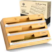 3 in 1 Wrap Dispenser with Cutter – Glad Wrap and Foil Dispenser Fits 30 cm Roll