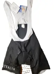Performance Stealth Cycling Bibs Womens Medium Padded New w/tags Black / White