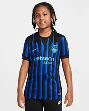 Inter Milan 2025/26 Stadium Home Older Kids' Nike Dri-FIT Football Replica Shirt