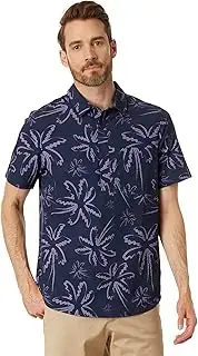 [Oakley] Deco Palms Rc Short Sleeve Button Down, Three Lines Palms