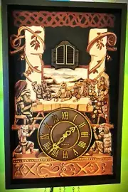 Loki a Norse Story Hand Painted Redemption Quartz Cuckoo Clock