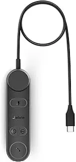 Engage 50 II Link Call Control Unit with USB-C Cable for Jabra Engage 50 II Mono and Stereo USB-C Headset - Works with All Leading Unified Communications Platforms Such as Zoom & Unify - Black