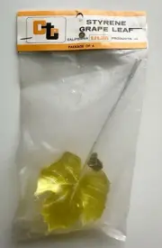 NOS Vintage TITAN Styrene Plastic Grape Vine Ivy Leaf Leaves Floral Craft Picks