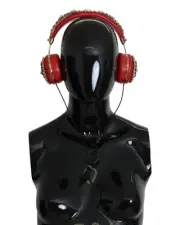 Dolce & Gabbana DG Headphone CrystalEmbellished Red - Other -Size One Size