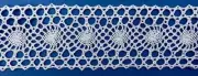 TRIMPLACE White 2 Inch Cluny Insert - 12 YARDS