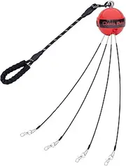 DAWG BAWL Dawg Bawl Multi Dog Leash Tangle Free - Automatically Untangles The Leads When Your Dogs Change Positions (Up to 30 pounds Each) Adjustable for Two, Three or Four Dogs