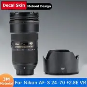 Mebont Decal Skin For Nikon AF-S 24-70 F2.8E ED VR Sticker Vinyl Wrap Film Coat