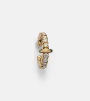 [Spinelli Kilcollin] Spinelli Kilcollin 18kt gold single ear cuff with diamonds One Size gold