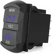 12V Volt Meter Dual Battery Monitor LED Digital Car Boat Voltage Marine Gauge AU
