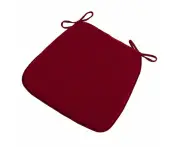 Chair Cushion with Ties Removable Chair Pad for Dining Chair Red