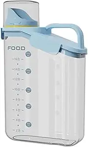 (Blue) Dog Food Storage Container,Airtight Pet Food Storage Container,Dog Feeding Bin Double Sealed And Moisture-Proof Bulk Containers Carry Handle