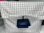RALPH LAUREN ORGANIC TATTERSAL SIZE KING COLOR NAVY/WHITE FLAT SHEET NEW