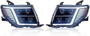 LED Headlight Upgrade Modified Full Head Lamp Compatible For Mitsubishi Pajero V97 2009-2021 Turn Signals Daytime Running Lights
