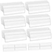 COHEALI Self-Adhesive Label Bag with 32 Pcs Ideal for Storage Bins Plastic Pockets for Labels Index Card Holders