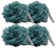Variety Junction XL Loofah Sponge, Large Shower Loofah for Men and Women - Exfoliating Body Scrubber Loofa Set of 4 Pack, Bath Sponge 50g Each, Shower Puff