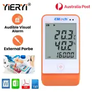 YIERYI GPS-6 Temperature Humidity Data Logger Recorder Monitor Refrigeration AU