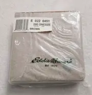 EDDIE BAUER VINTAGE CD / DVD DISC CASE STORAGE BROWN HOLDS 12 DISCS OFFICE SMART