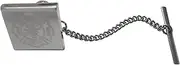[Kiola Designs] Silver Toned Etched Fire Fighter Emblem Tie Tack