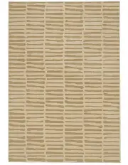 [LOOPSIE] Sahba Textured Abstract Washable Rug in Neutral