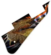 Pickguard Pick Guard Compatible with Gibson Les Paul Guitar Golden Dragon