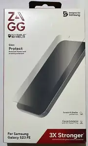 NEW ZAGG Invisibleshield Glass Screen Protector for Samsung Galaxy S23 FE ONLY