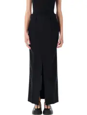 Junya Watanabe Slit Detailed Long Skirt S,M Black