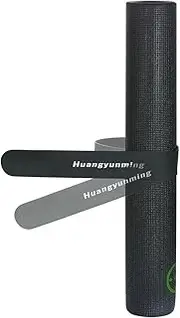 Yoga Mat Strap Slap Band Keeps Your Mat Tightly Rolled and Secure with One Snap Fits Most Size Mats, Black