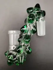 14mm Emerald Green Glass Drop Down Attachment Adapter