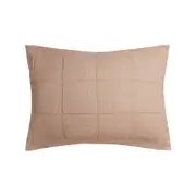French Flax Linen Quilted Pillow Sham