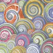 Kaffe Fassett Collective BY Philip Jacobs for Free Spirit "Spiral Shells" 2 YRDS