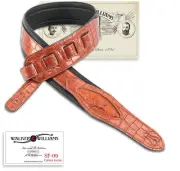 SF-09 Metallic Copper Textured Alligator Pattern Strap with Gator Head