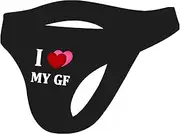 [ChaoGii] Sexy Black Mens Thong Underwear Low Rise with Printed Male G String T-Back Thongs Bulge Pouch Men's Lingerie