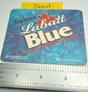 LABATT BREWING CO of ONTARIO CANADA, "LABATT BLUE & BLUE LIGHT" BEER COASTER.