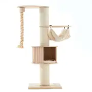 Petsbelle Solace Sleeping/Scratcher Kitten Hideaway Pet Lounge Cat Tree White