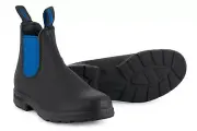 Blundstone Women Style 515 Australian Chelsea Classic Leather Boots Black / Blue