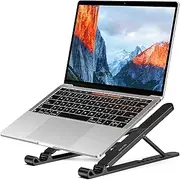 [BESIGN] LS01 Pro Ergonomic Laptop Stand, Plastic Laptop Riser, Portable and Adjustable Notebook Computer Holder Compatible with 10-15.6" Laptops (Black)