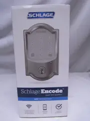 Schlage Encode Smart WiFi Deadbolt -- Camelot in Satin Nickel BE489WB V CAM