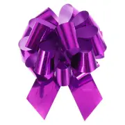 10pcs 6" Metallic Large Big Pull Bow Glitter Gift Wrapping Bows Ribbon, Purple