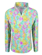 New IBKUL Golf Ladies Lilli 1/4 Zip Pullover