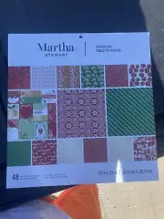 Martha Stewart Paper Pad ￼￼ ￼Backgrounds 12”X 12” Crafting Sheets 48 Page ￼