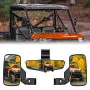 For Can Am Defender Polaris Ranger 1000 XP Side & Center View Convex Mirrors Set