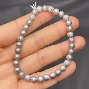 25.4g Aletai iron meteorite 6mm round bead Beaded Bracelet