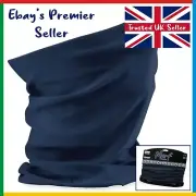 NAVY Beechfield * 3 in 1 Face Cover Morf * Snood Scarf Neck * Breathable Mask