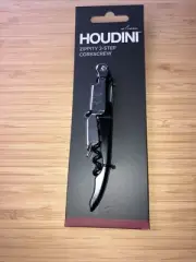 NEW! Houdini Deluxe Zippity 2-Step Waiters Corkscrew - #W5622T