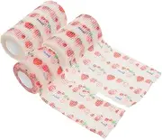 3-Pack Dog Self Adhesive Bandage Tape Vet Wrap for Dogs Pet Tape Comfortable Fabric Easy Application Removal for Wounds Sprains Protection