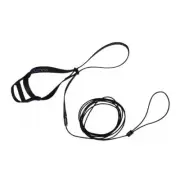The Aviator Bird Safety Harness & Leash w/ DVD Black Large