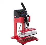 Sublimation Heat Press Manual 10 In1 Custom Hot Stamping Pen Heat Press Machine,10-11mm Printing Press for Heat Transfer Custom Logo On Plastic Pen Hot Stamping red