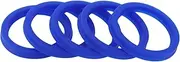 X AUTOHAUX Universal Oil Seal UN Lip Seal Ring Rotary Shaft Seal 45x55x7mm High Pressure TPU Blue 5 Pcs