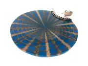 Blue Fossilized Conch Pendant