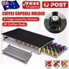 40 Coffee Capsules Pod Holder Drawer Rack Storage Organizer Stand for Nespresso